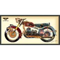 Empire Art Direct Empire Art Direct DAC-010-2548B Holy Harley - Dimensional Art Collage Hand Signed by Alex Zeng Framed Graphic Wall Art DAC-010-2548B